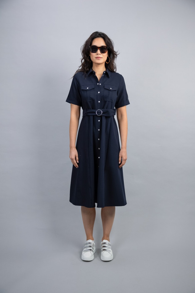 Vestido Disca Mujer - Azul marino Vestido Disca Mujer - Azul marino