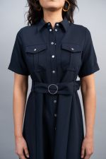 Vestido Disca Mujer - Azul marino Vestido Disca Mujer - Azul marino