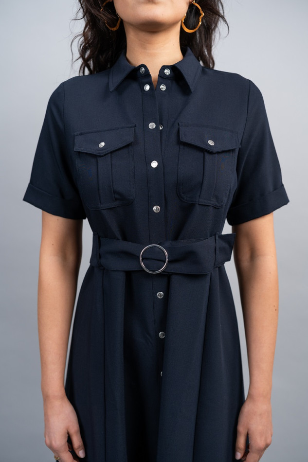 Vestido Disca Mujer - Azul marino Vestido Disca Mujer - Azul marino