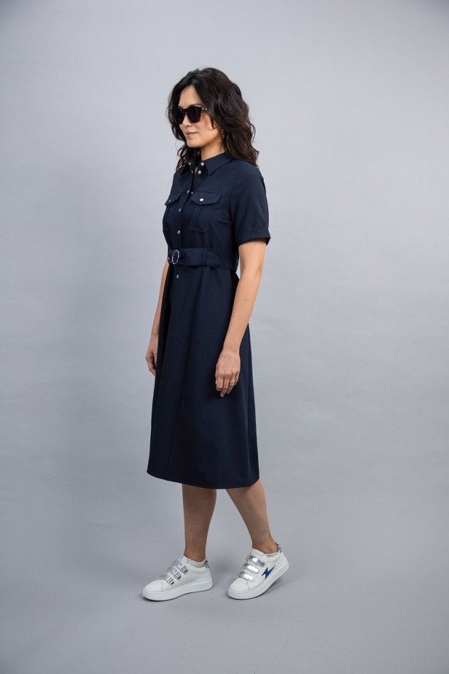Vestido Disca Mujer - Azul marino Vestido Disca Mujer - Azul marino