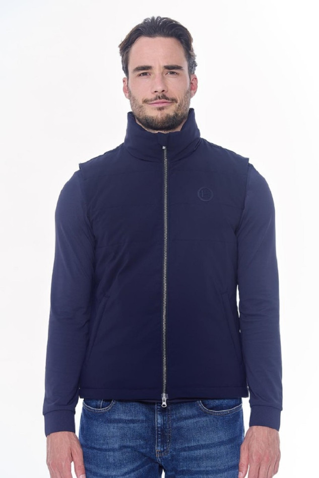 Barja Sleeveless Vest - Navy