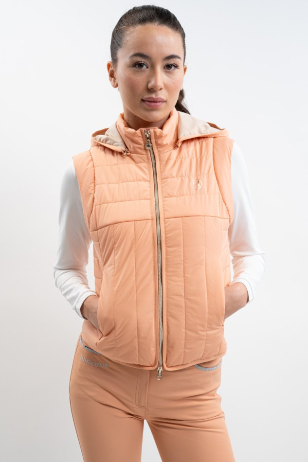 Berla Chaqueta sin mangas para mujer - Albaricoque
