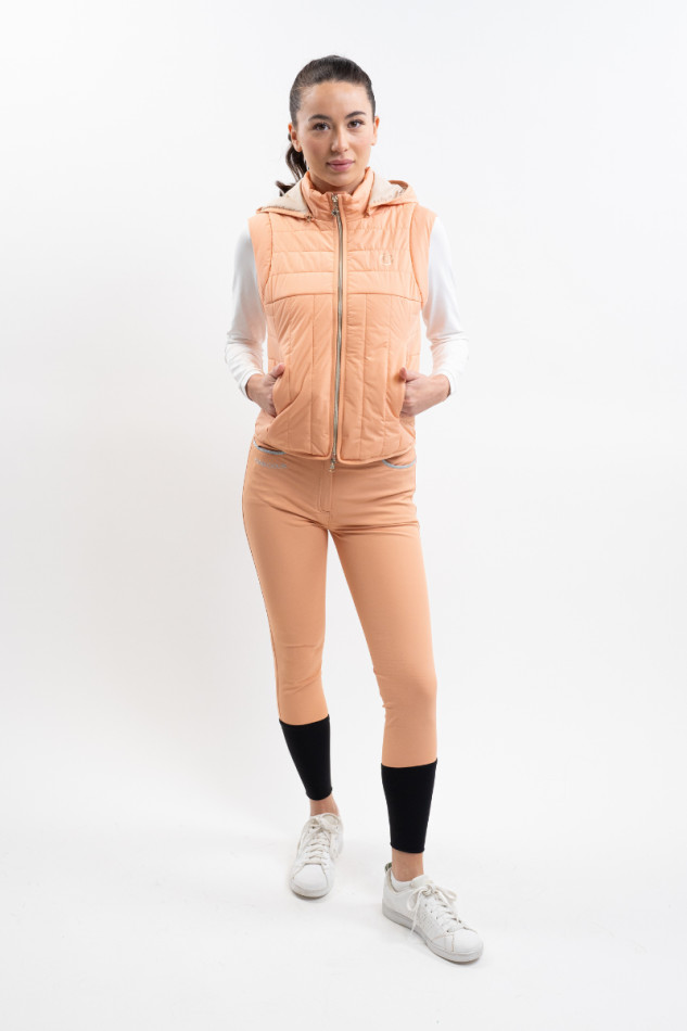 Berla mouwloos damesjack - Abrikoos Berla mouwloos damesjack - Abrikoos