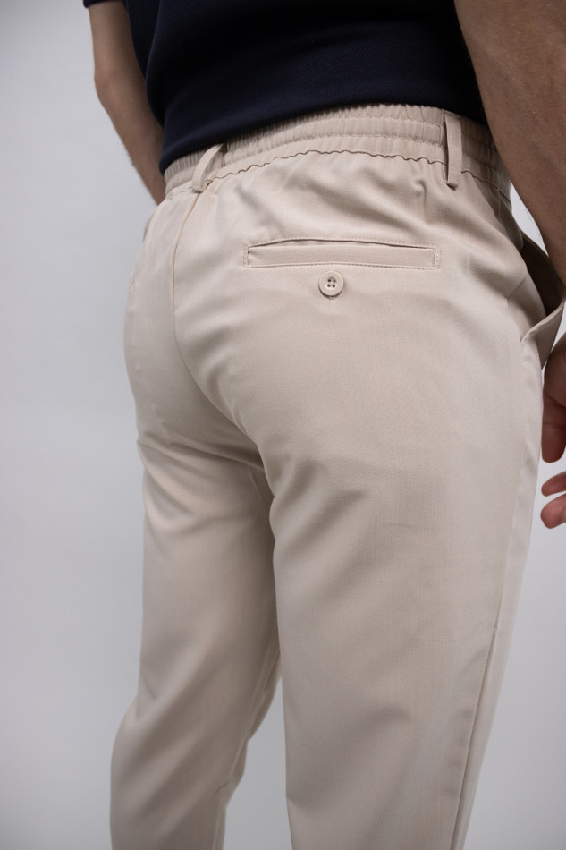 Bruno Summer 24 Heren Chino Broek - Zand Bruno Summer 24 Heren Chino Broek - Zand