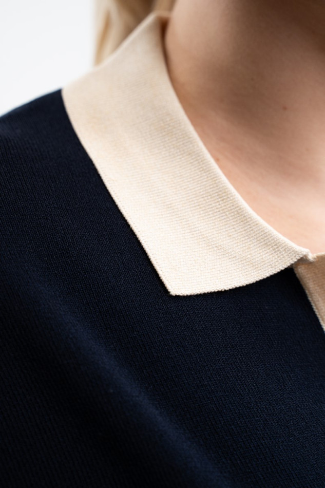 Peach Polo Femme - Marine (Navy)