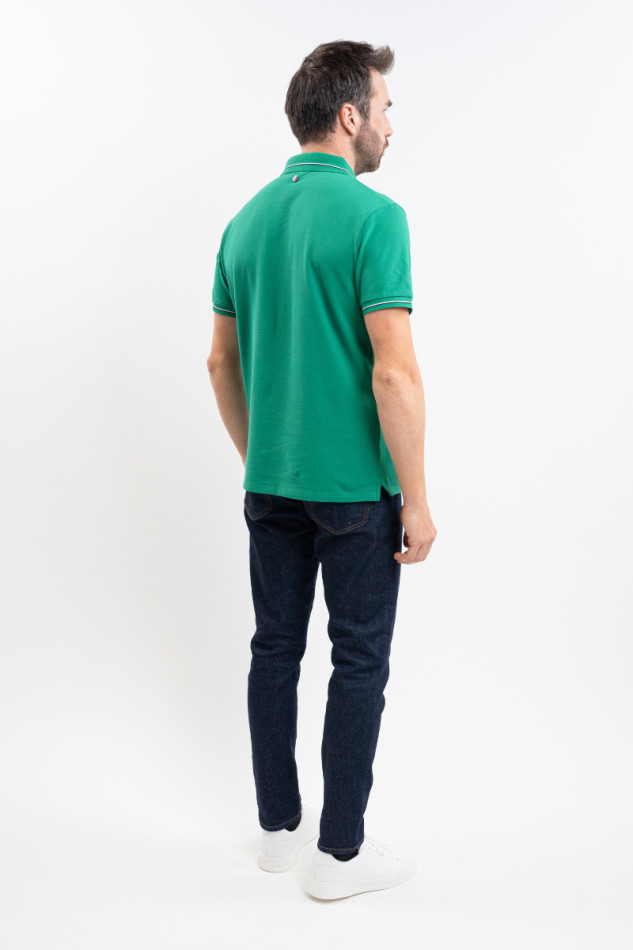 Polo Oscar MC para hombre - Verde esmeralda