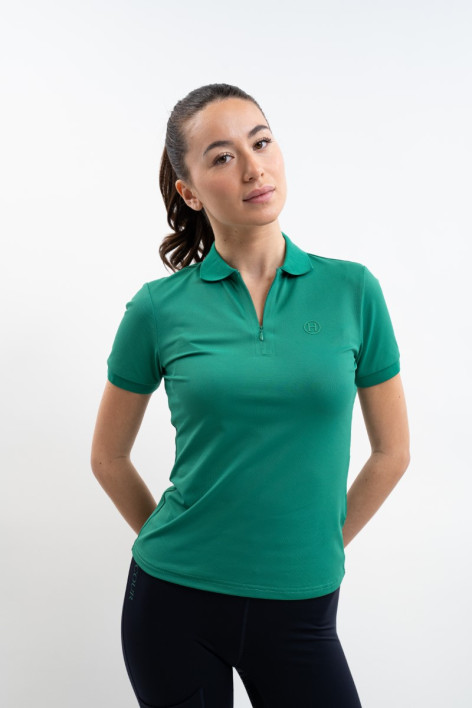 Popsy Polo MC Frau - Emerald Green