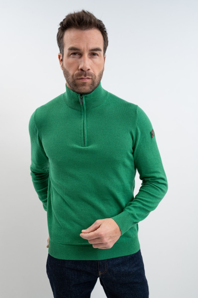 Parmo Men's Sweater - Emerald Green