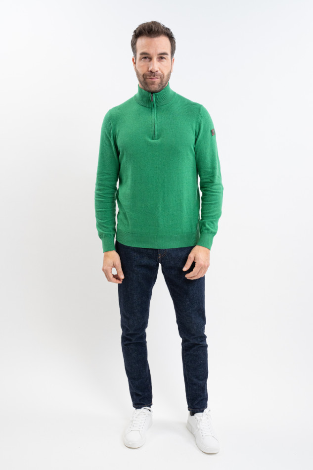Parmo Men's Sweater - Emerald Green