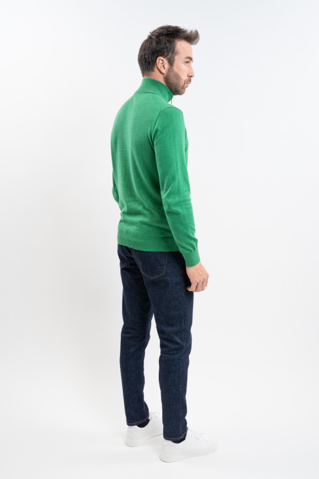 Parmo Men's Sweater - Emerald Green