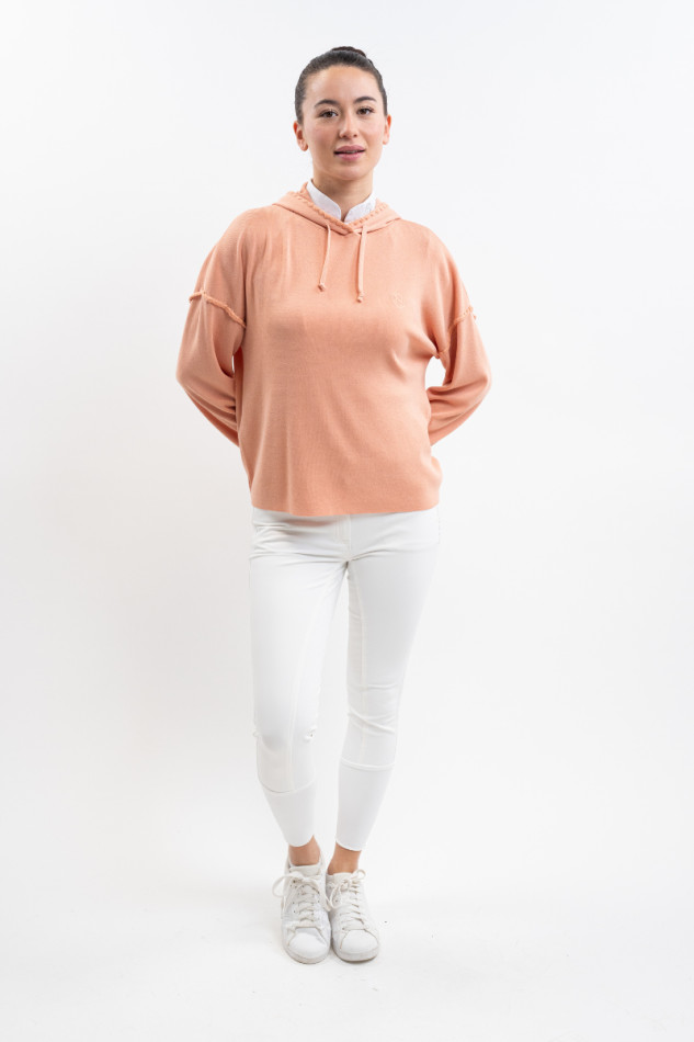 Plume Sudadera con capucha para mujer - Albaricoque