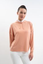 Plume Sudadera con capucha para mujer - Albaricoque Plume Sudadera con capucha para mujer - Albaricoque