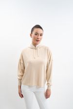 Felpa con cappuccio Plume Donna - Lino Felpa con cappuccio Plume Donna - Lino