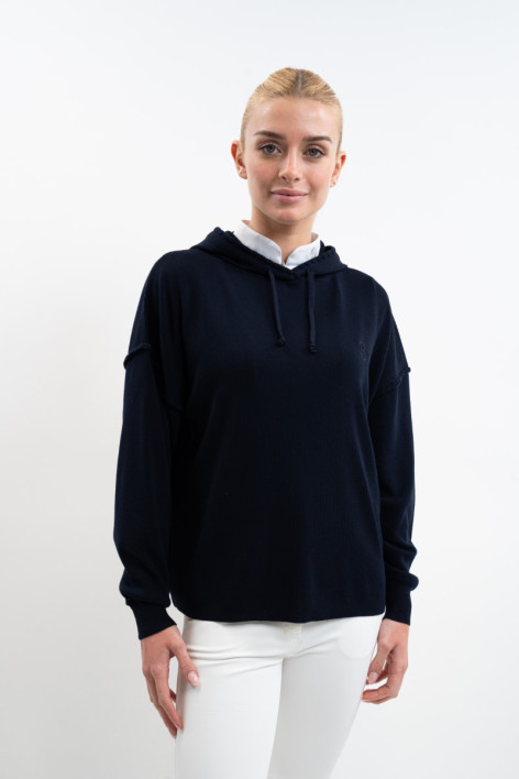 Felpa con cappuccio Plume Donna - Navy