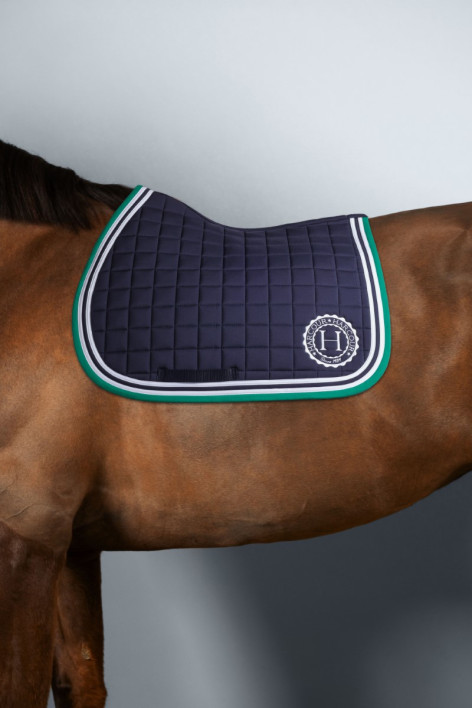 Soft Satteldecke - Navy/Emerald Green