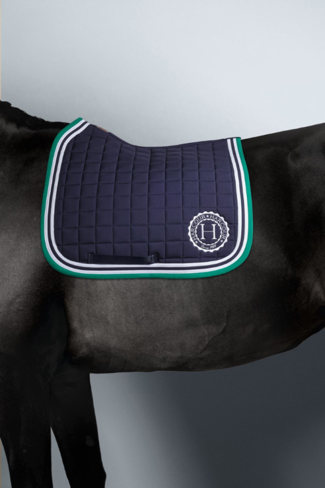 Soft Saddle Pad - Navy/Emerald Green Soft Saddle Pad - Navy/Emerald Green
