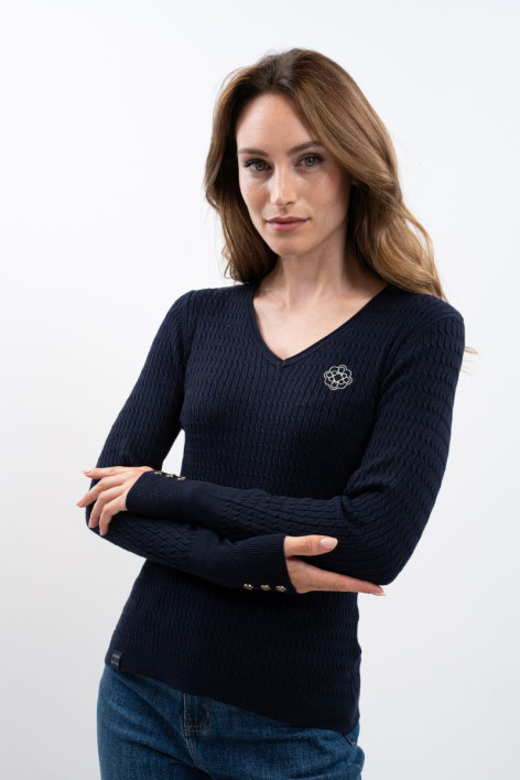 Antoinette Women's Versailles Sweater - Navy