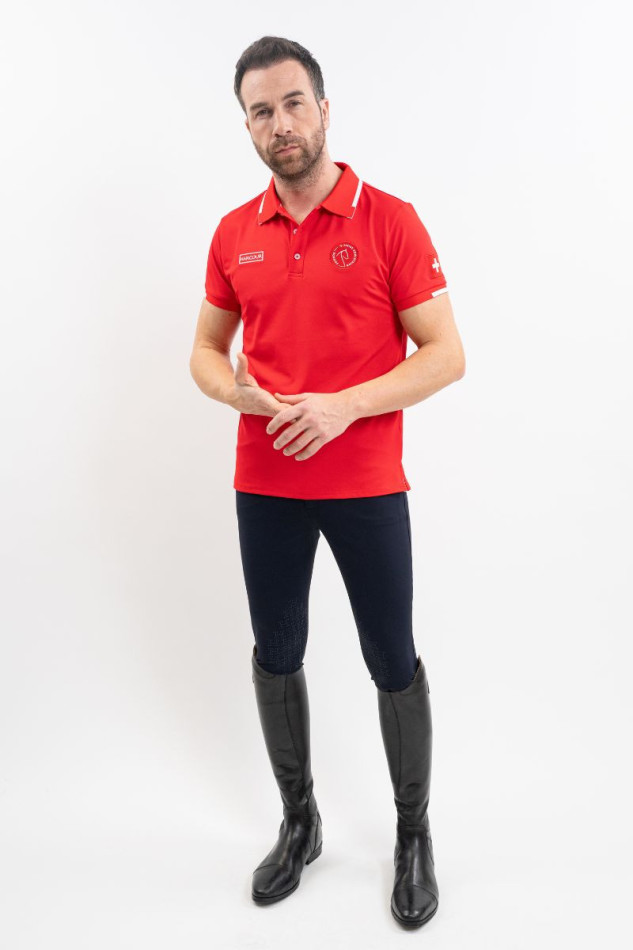 Dranse Polo Man SWISS EQUESTRIAN FRIENDS - Red (Red) Dranse Polo Man SWISS EQUESTRIAN FRIENDS - Red (Red)