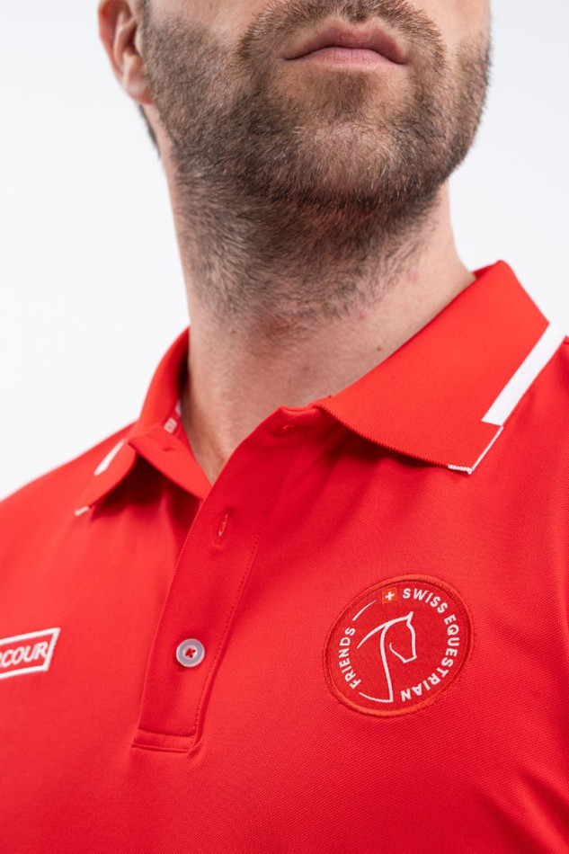 Dranse Polo Man SWISS EQUESTRIAN FRIENDS - Red (Red) Dranse Polo Man SWISS EQUESTRIAN FRIENDS - Red (Red)