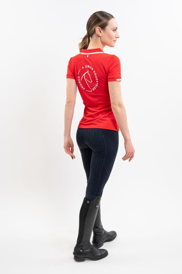 Polo de mujer Douve SWISS EQUESTRIAN FRIENDS - Rojo (Rojo) Polo de mujer Douve SWISS EQUESTRIAN FRIENDS - Rojo (Rojo)