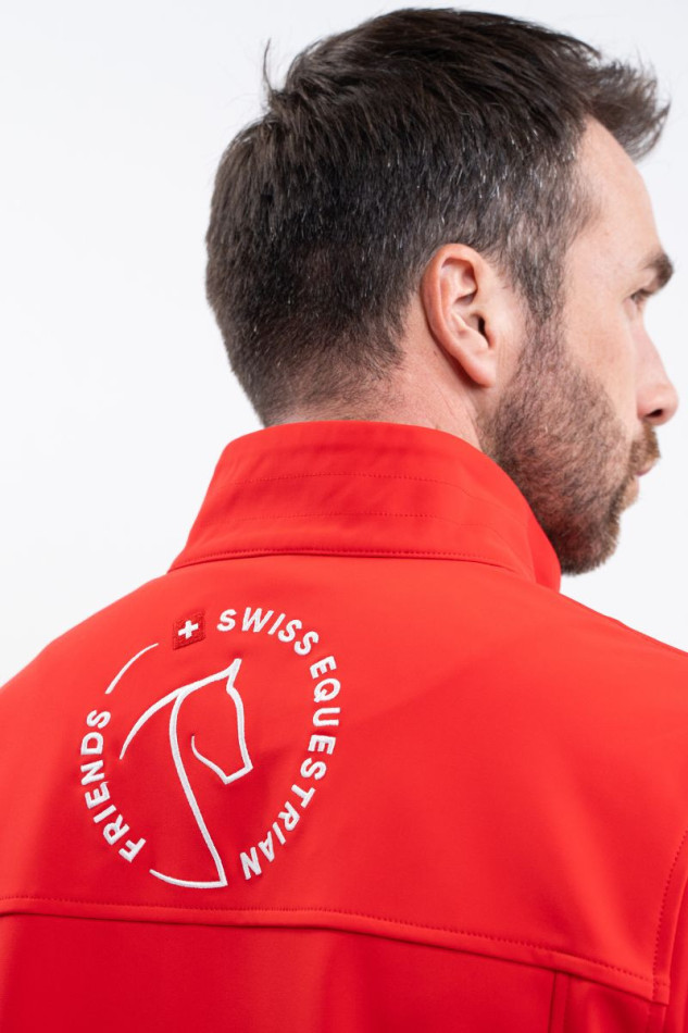 Menthue Unisex Jacke SWISS EQUESTRIAN FRIENDS - Rot (Red)