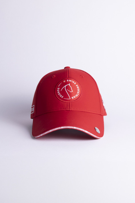 Gorra Zhil SWISS EQUESTRIAN FRIENDS - Rojo