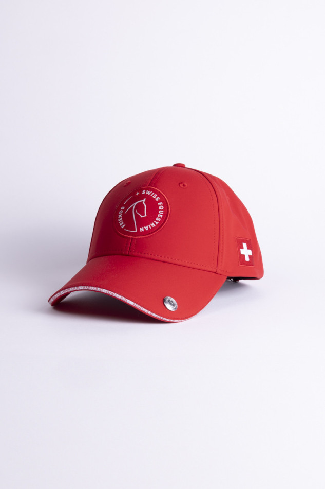 Zhil Casquette SWISS EQUESTRIAN FRIENDS - Rouge (Red) Zhil Casquette SWISS EQUESTRIAN FRIENDS - Rouge (Red)