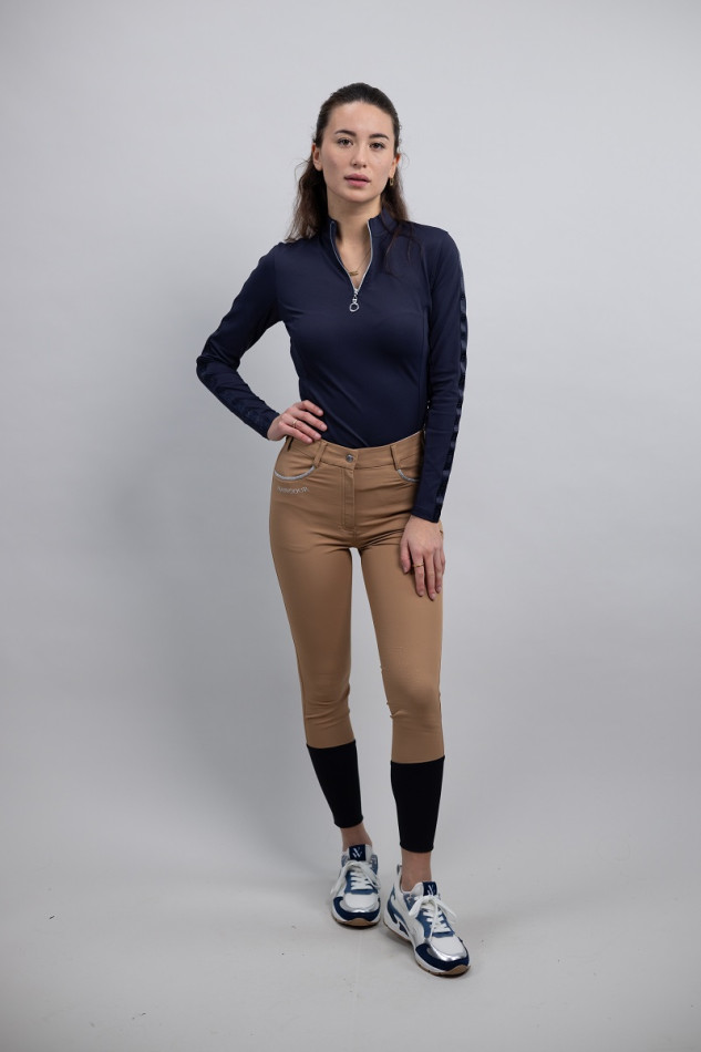 Jaltika Pantalon &eacute;quitation fix system grip - Iced Coffee