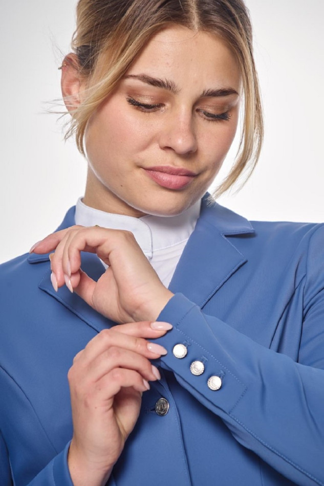 Chaqueta de carreras Jismy para mujer - Azul acero Chaqueta de carreras Jismy para mujer - Azul acero