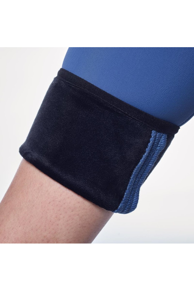 Lili Damen Fleece Legging - Steel Blue