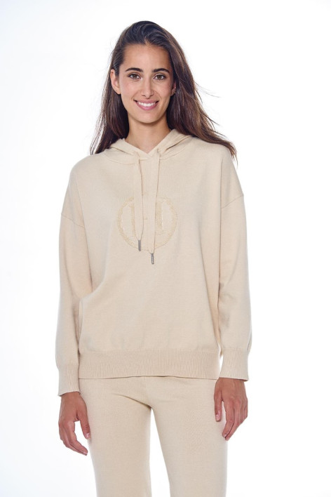 Santa Sweat Woman - Ivory (Ivory)