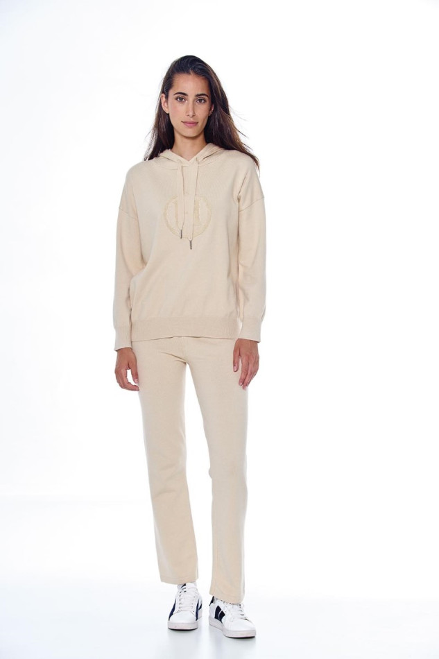 Santa Sweat Mujer - Marfil