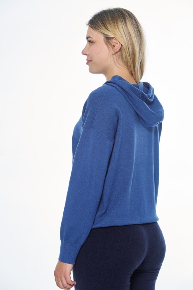 Camiseta de ch&aacute;ndal para mujer Santa - Azul acero