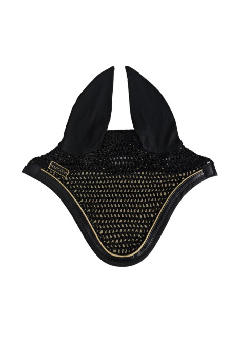 Gorro de caballo Freya - Negro/Oro negro