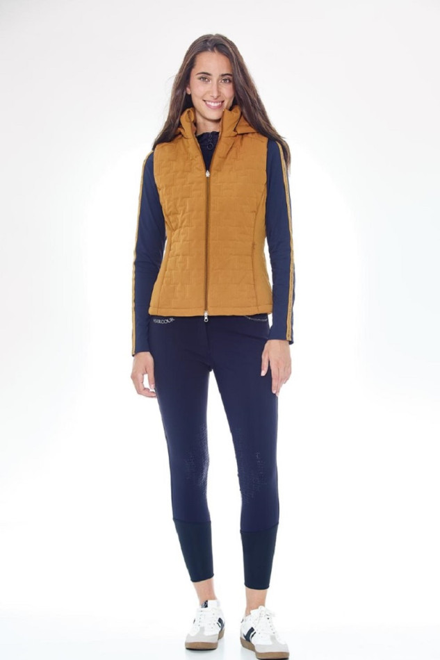 Bernie Women's sleeveless cardigan - Golden Yellow