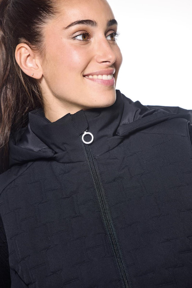 Chaleco sin mangas Bernie para mujer - Negro (Negro)