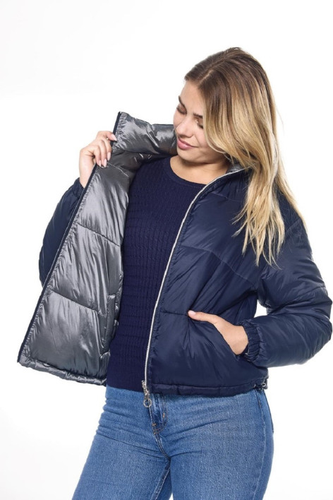 Janari Pufferjacke - Navy/Silver