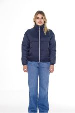 Janari Puffer Jacket - Navy/Silver Janari Puffer Jacket - Navy/Silver