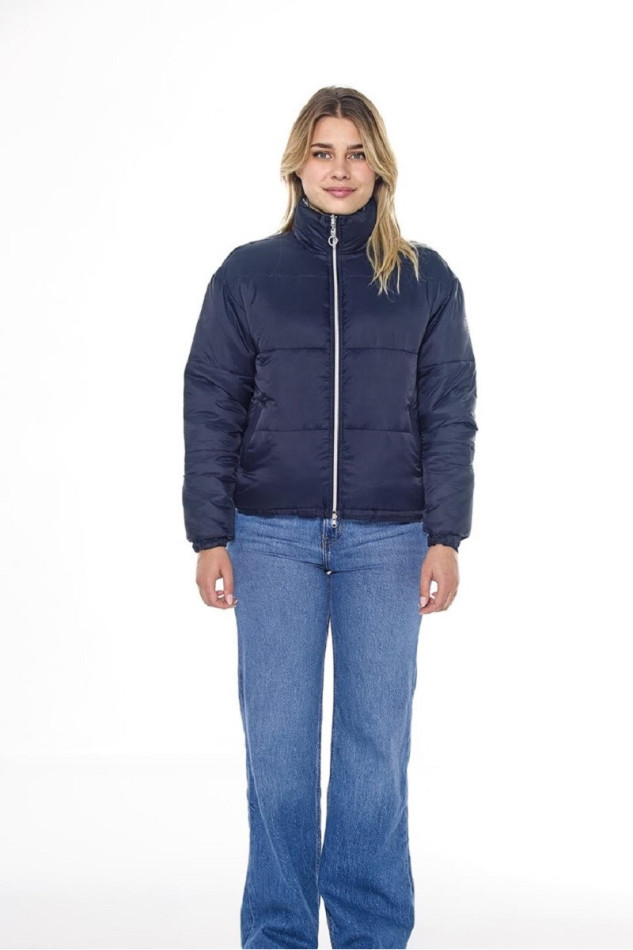 Janari Veste Puffer - Navy/Silver