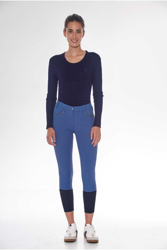 Boogie Pantalon &eacute;quitation Full seat Femme Rider - Steel Blue