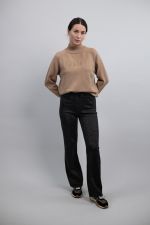 Poba Pantalones de traje para mujer Invierno 23 - Oro negro Poba Pantalones de traje para mujer Invierno 23 - Oro negro