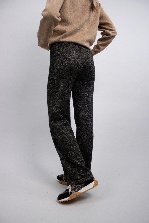 Poba Pantalon Tailleur Femme Winter 23 - Black Gold