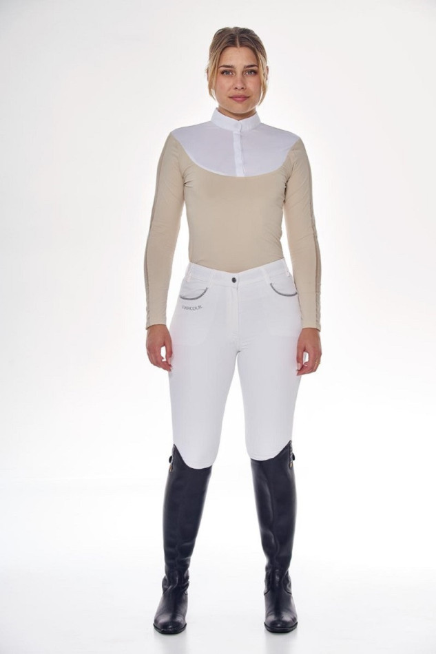 Pannie Turnierpolo ML Frau Rider - Elfenbein (Ivory)