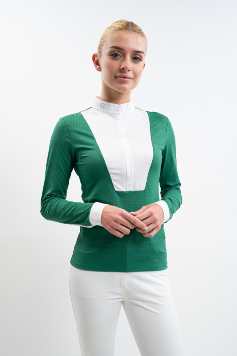 Prague Turnierpolo MC Damen - Emerald Green