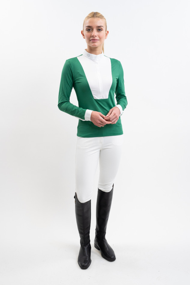 Prague Turnierpolo MC Damen - Emerald Green Prague Turnierpolo MC Damen - Emerald Green