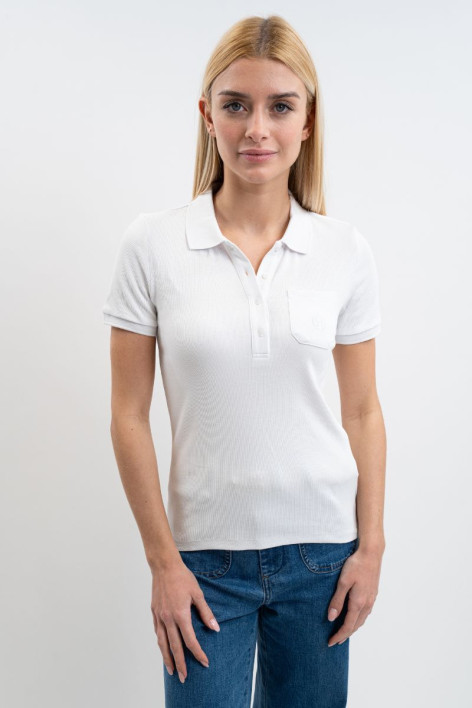 Polo de mujer Pamoly MC - Blanco
