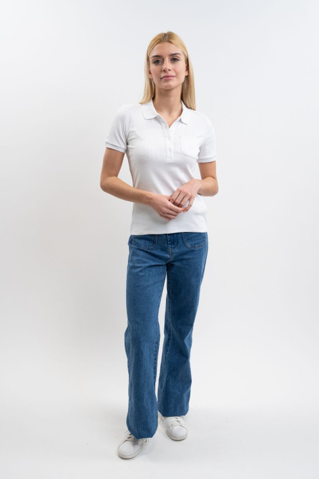 Polo de mujer Pamoly MC - Blanco Polo de mujer Pamoly MC - Blanco