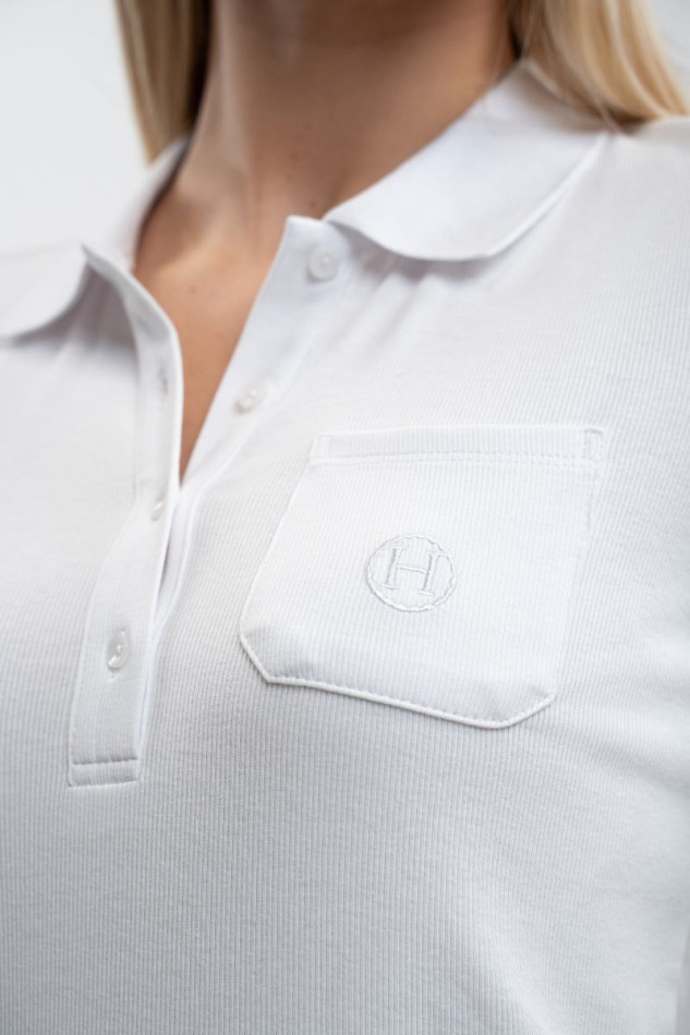 Women's Pamoly Polo MC - White (White)