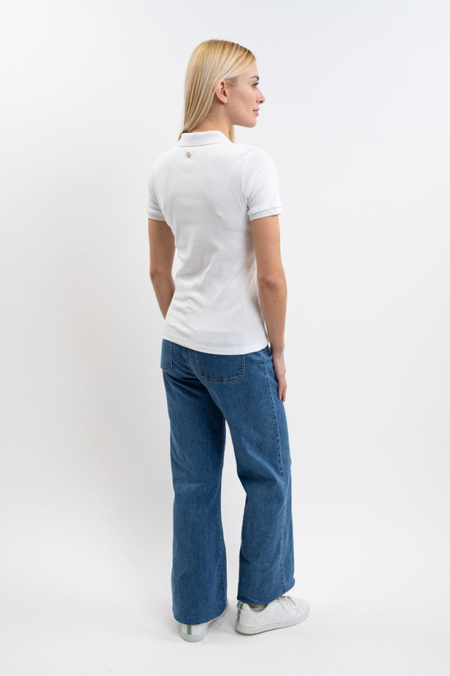 Polo de mujer Pamoly MC - Blanco Polo de mujer Pamoly MC - Blanco