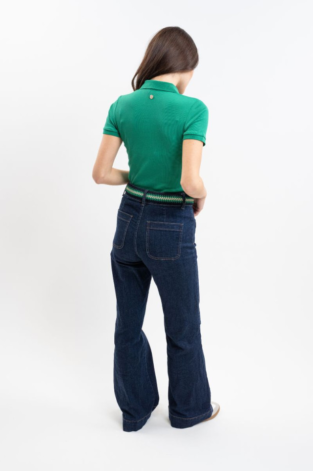 Pamoly Polo MC Femme - Emerald Green Pamoly Polo MC Femme - Emerald Green